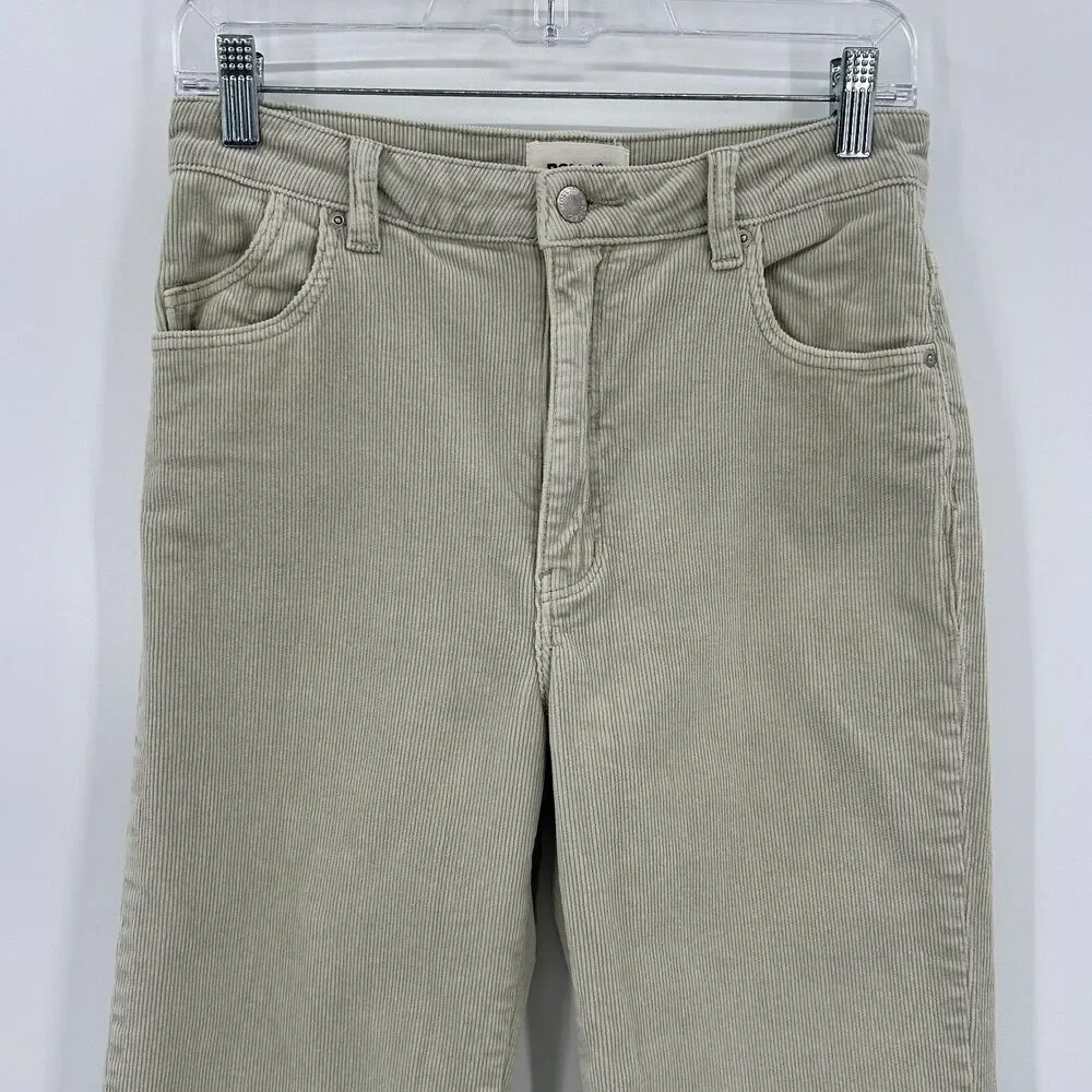 ROLLA'S Women's Light Sage Green Corduroy High Rise Straight Leg Jeans Pants 28 - Picture 4 of 8